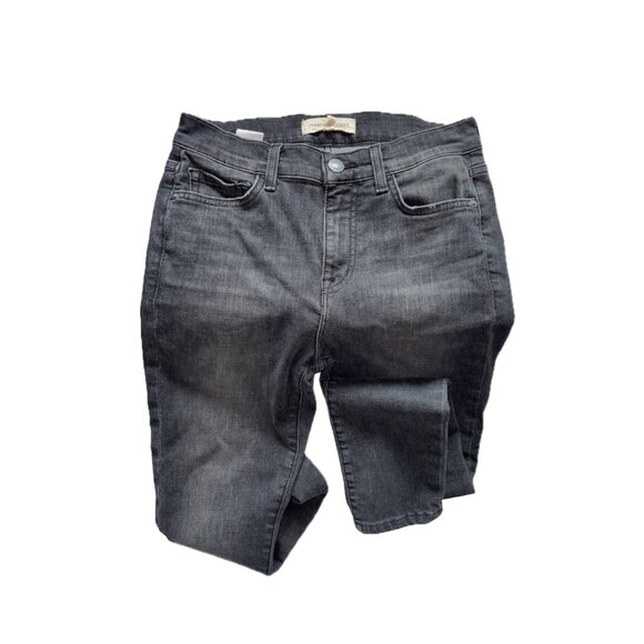 *EUC* Current/Elliott Skinny Denim | 27 | Black Rinse / Distressed "Cardiff" - Picture 2 of 8